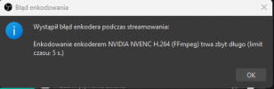 NVIDIA NVENC encoder error OBS Forums