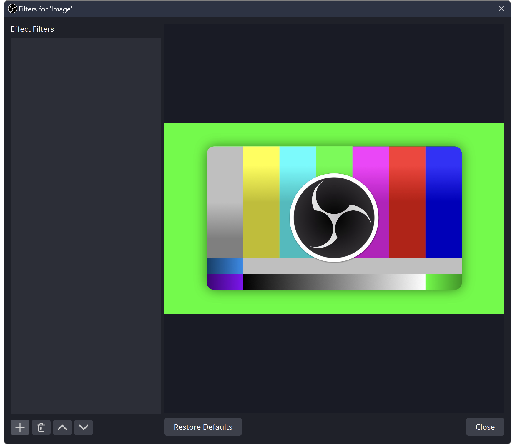 Color Key Filter OBS